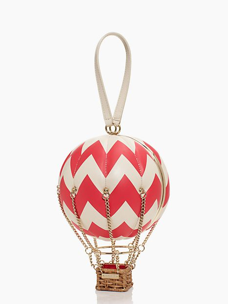 of Fancy Balloon Bag in antique white and aladdin pink by Kate Spade ...